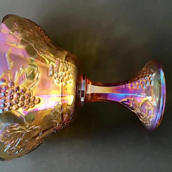 GRAPE & CABLE CARNIVAL GLASS - Picture 5 of 8